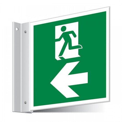 indicator pentru iesire de urgenta scari stanga in sus