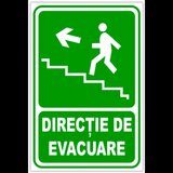 indicator pentru iesire de urgenta scari stanga in sus